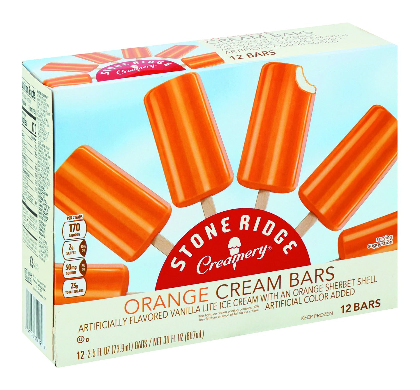 Stoneridge Cream Bars, Orange