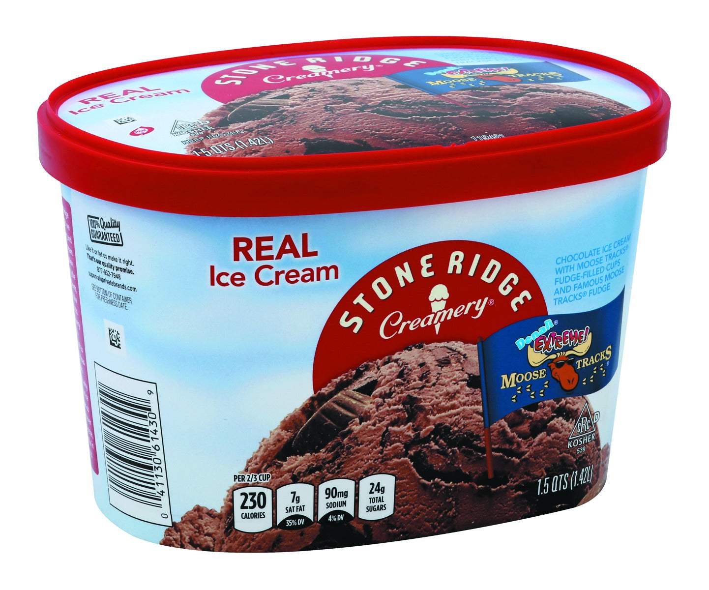 Stoneridge Ice Cream, Real, Denali Extreme! Moose Tracks