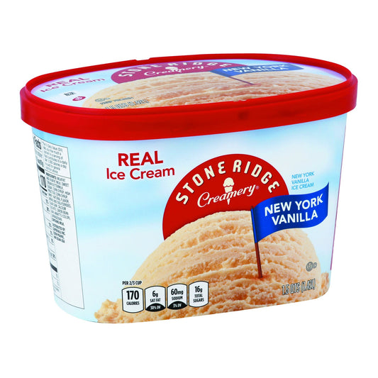 Stoneridge Ice Cream, Real, New York Vanilla
