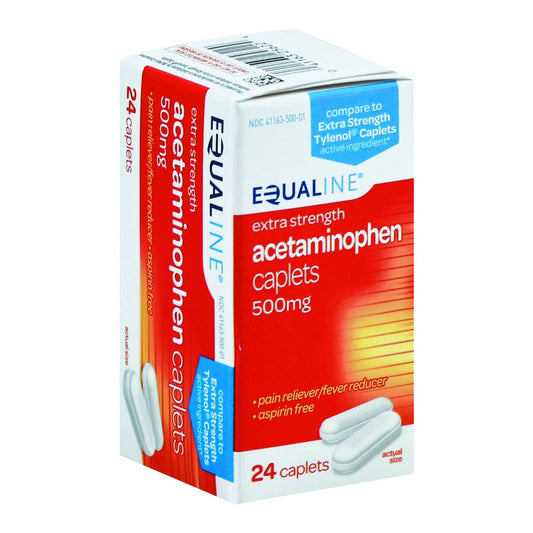 Equaline Acetaminophen, Extra Strength, 500 mg, Caplets