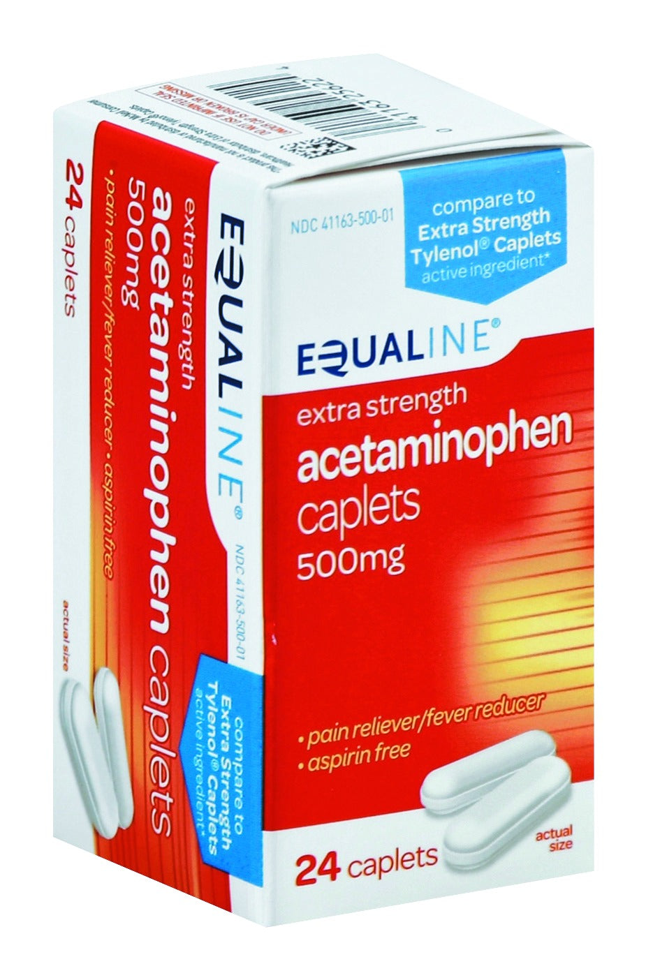 Equaline Acetaminophen, Extra Strength, 500 mg, Caplets