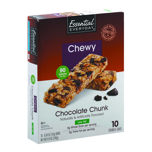 Essential Everyday Granola Bar, Chewy, Chocolate Chunk