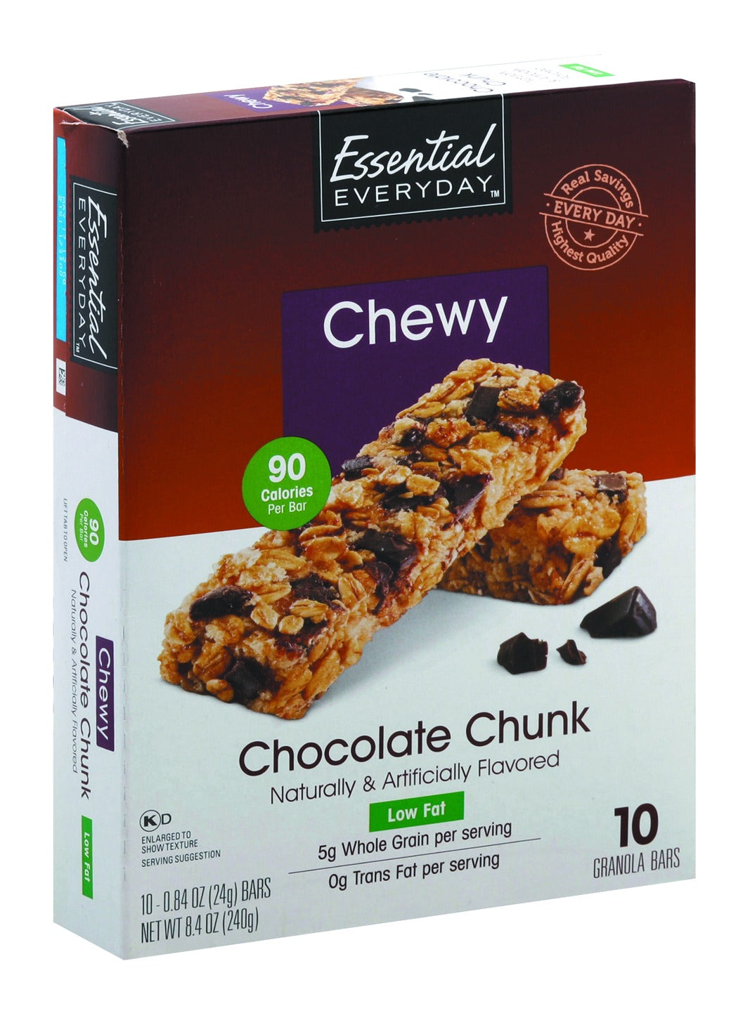 Essential Everyday Granola Bar, Chewy, Chocolate Chunk