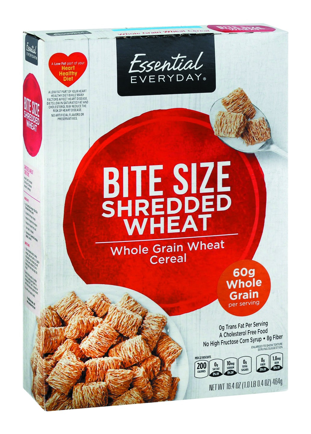 Essential Everyday Cereal, Shredded Wheat, Bite Size