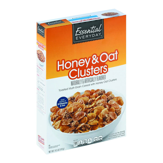 Essential Everyday Cereal, Honey & Oat Clusters