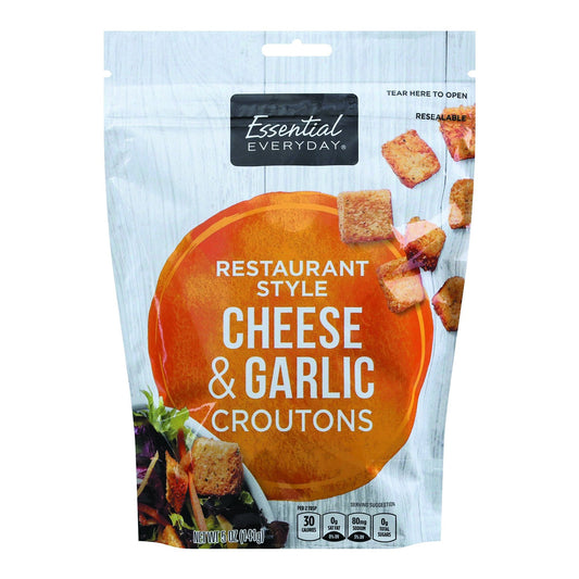 Essential Everyday Croutons, Cheese & Garlic, Restaurant Style