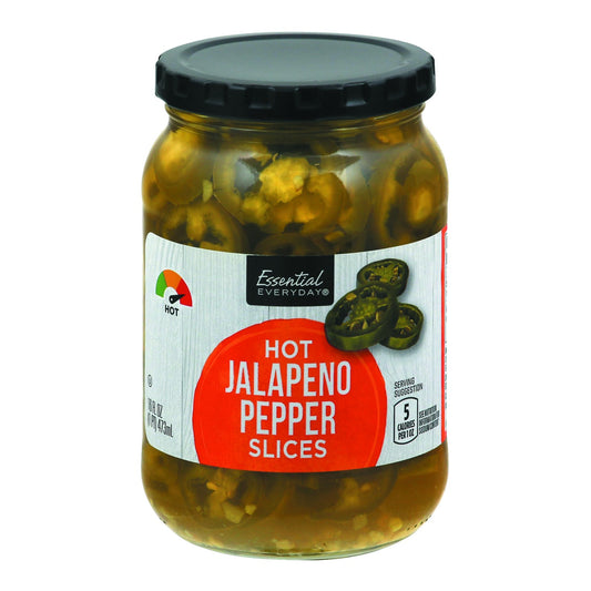 Essential Everyday Jalapeno Pepper, Hot, Slices