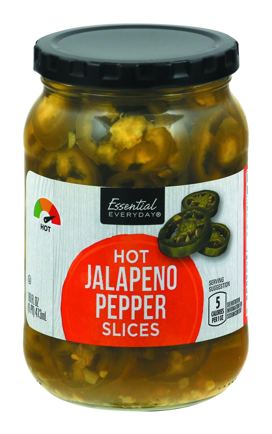 Essential Everyday Jalapeno Pepper, Hot, Slices