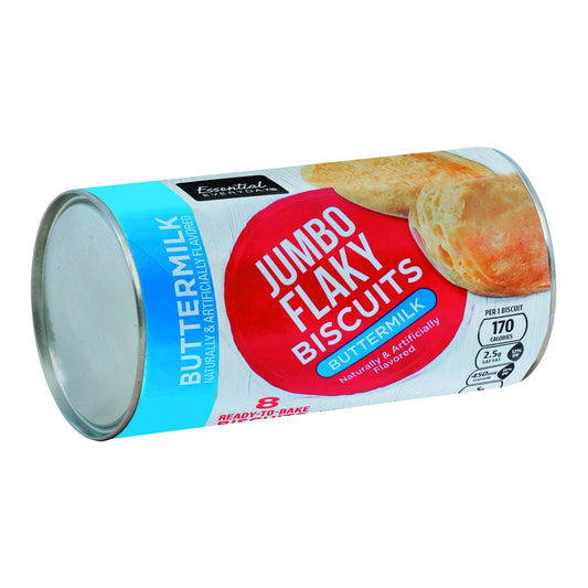 Essential Everyday Biscuits, Jumbo Flaky, Buttermilk, Ready-to-Bake