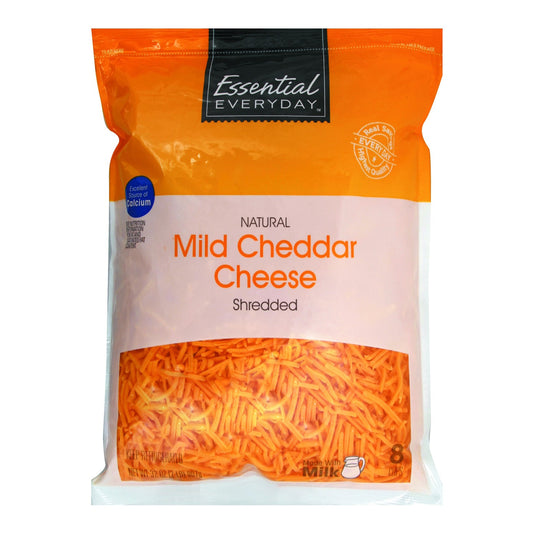 Essential Everyday Shredded Cheese, Mild Cheddar