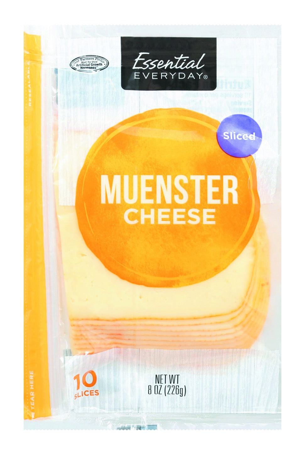 Essential Everyday Cheese, Muenster, Sliced
