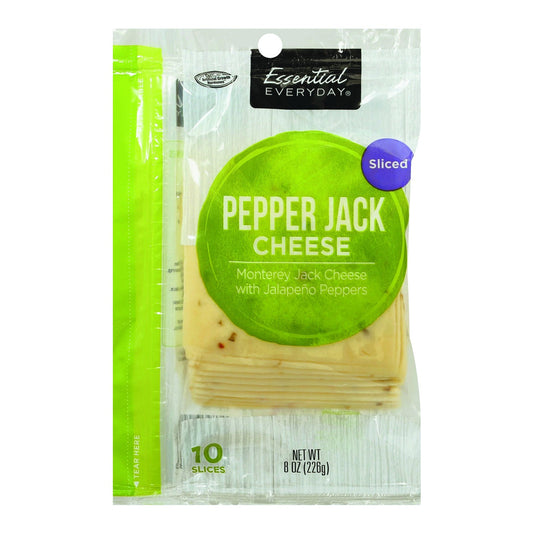 Essential Everyday Cheese, Pepper Jack, Sliced