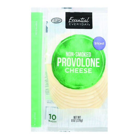 Essential Everyday Cheese, Provolone, Non-Smoked, Sliced