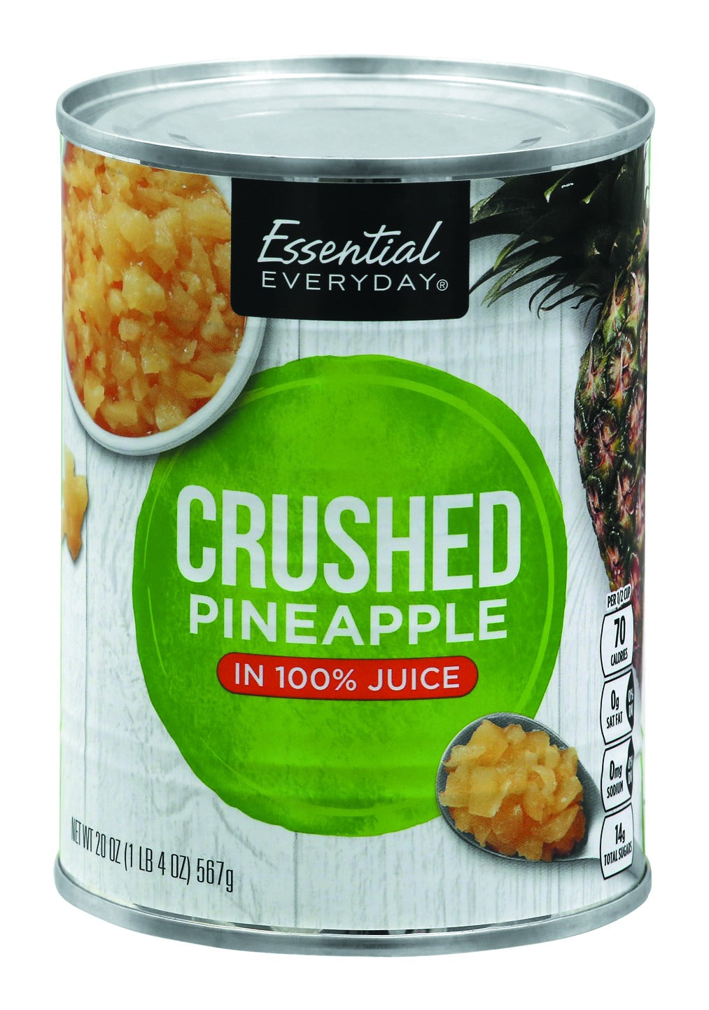 Essential Everyday Crushed Pineapple in 100% Juice