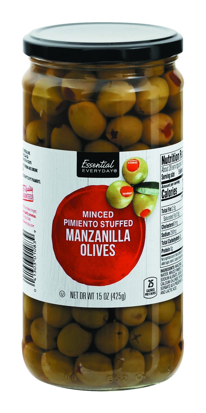 Essential Everyday Minced Pimiento Manzanilla Olives