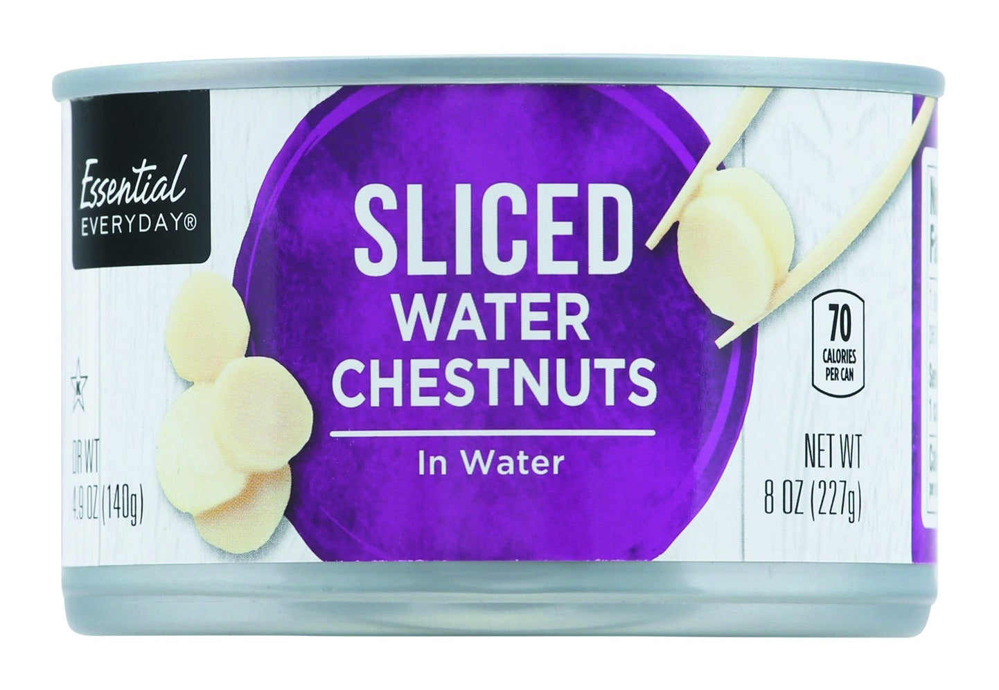 Essential Everyday Water Chestnuts, Sliced, In Water
