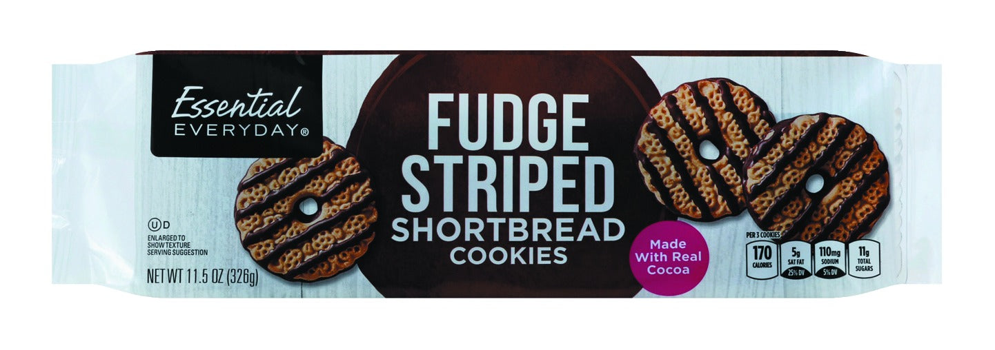 Essential Everyday Cookies, Fudge Striped, Shortbread