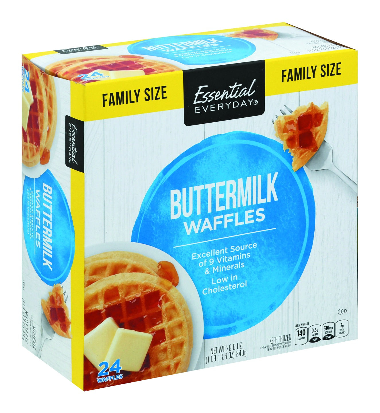 Essential Everyday Waffles, Buttermilk, Family Size