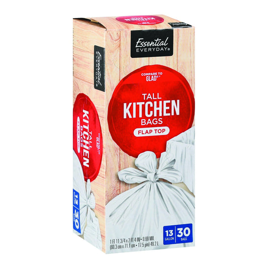 Essential Everyday Tall Kitchen Bags Flap Top