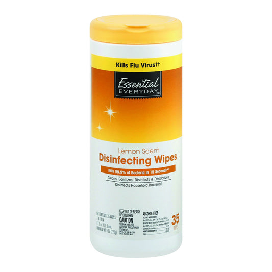 Essential Everyday Lemon Scent Disinfecting Wipes