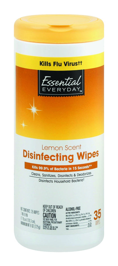 Essential Everyday Lemon Scent Disinfecting Wipes