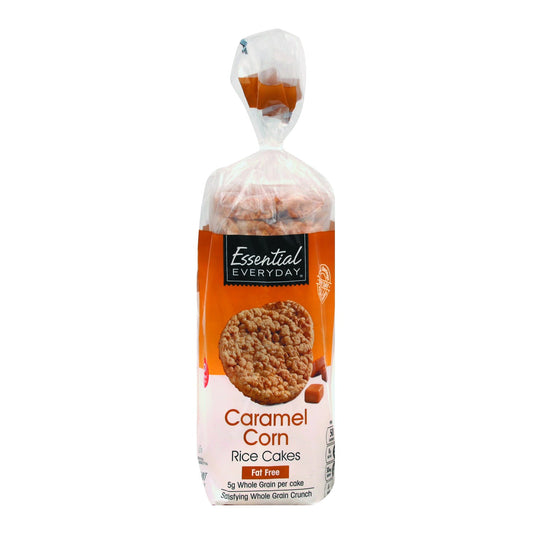 Essential Everyday Rice Cakes, Caramel Corn, Fat Free
