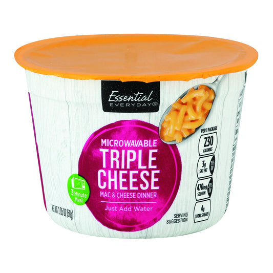 Essential Everyday Microwaveable Triple Cheese Mac & Cheese Dinner