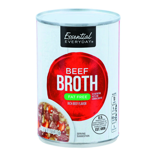 Essential Everyday Broth, Fat Free, Beef