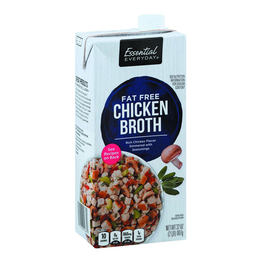 Essential Everyday Broth, Fat Free, Chicken - 32oz