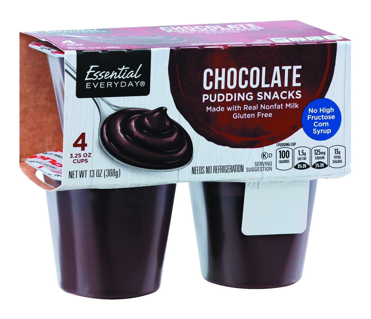 Essential Everyday Pudding Snacks, Chocolate