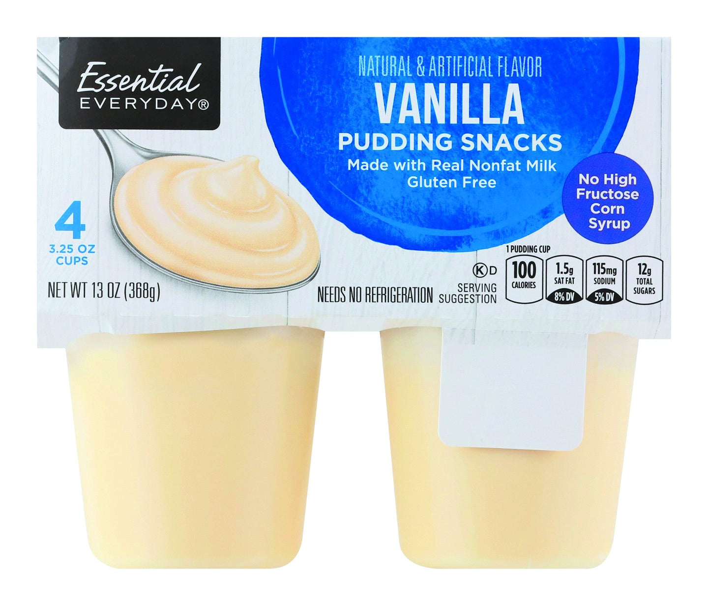 Essential Everyday Pudding Snacks, Vanilla