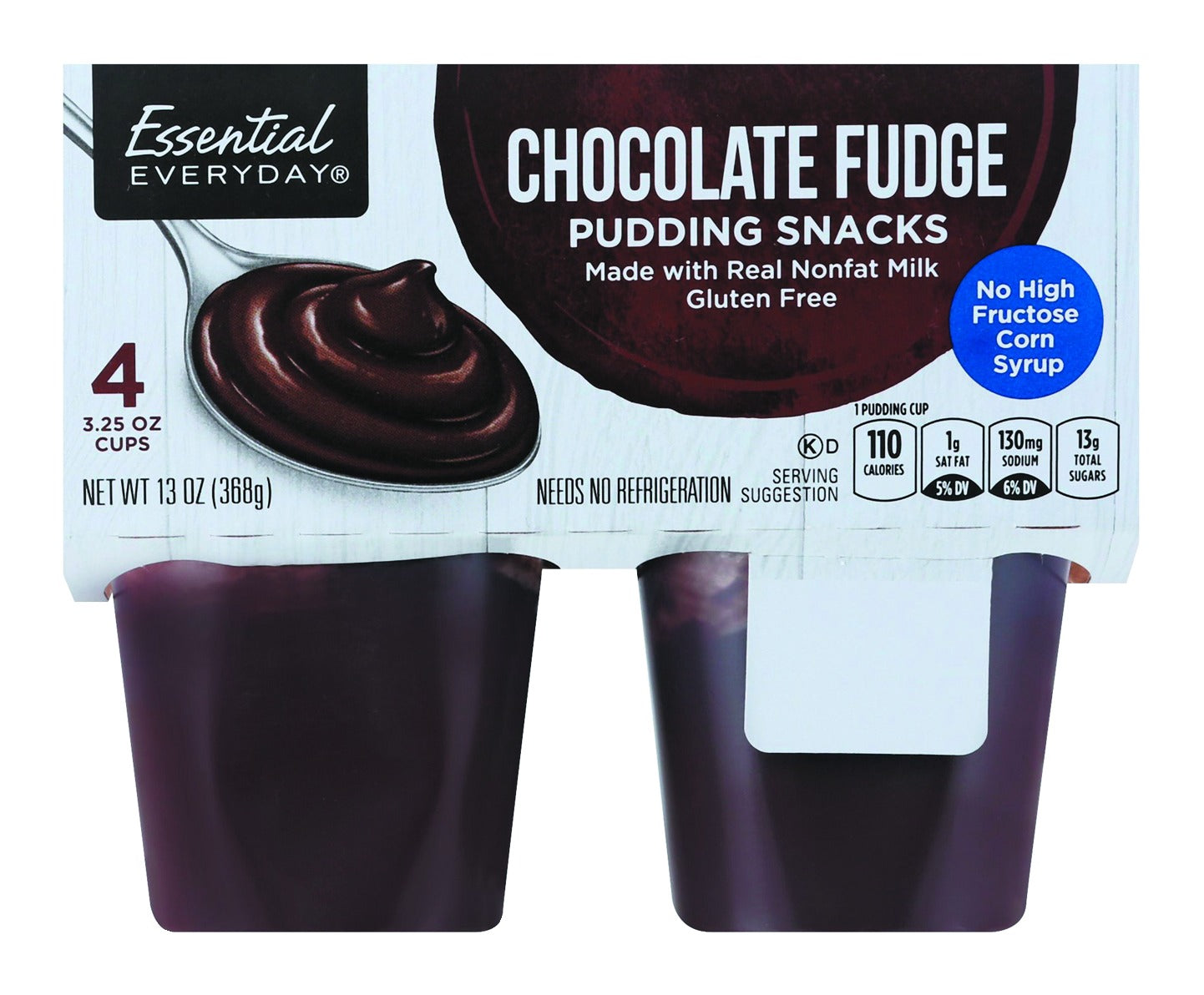 Essential Everyday Pudding Snacks, Chocolate Fudge