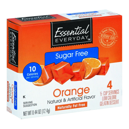 Essential Everyday Gelatin Dessert, Sugar Free, Orange