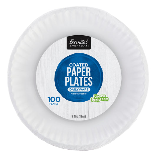 Essential Everyday Coated Paper Plates