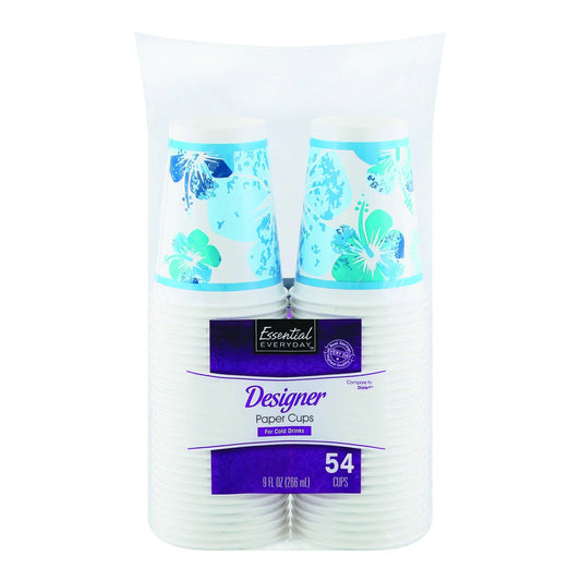Essential Everyday Designer Paper Cups - 54ct