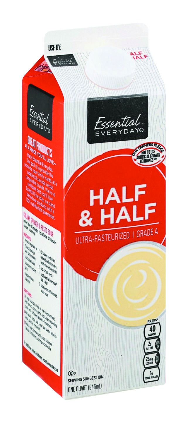 Essential Everyday Half & Half - Quart