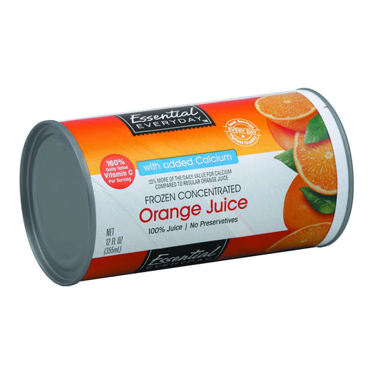 Essential Everyday 100% Juice, Frozen Concentrated, Orange, with Added Calcium