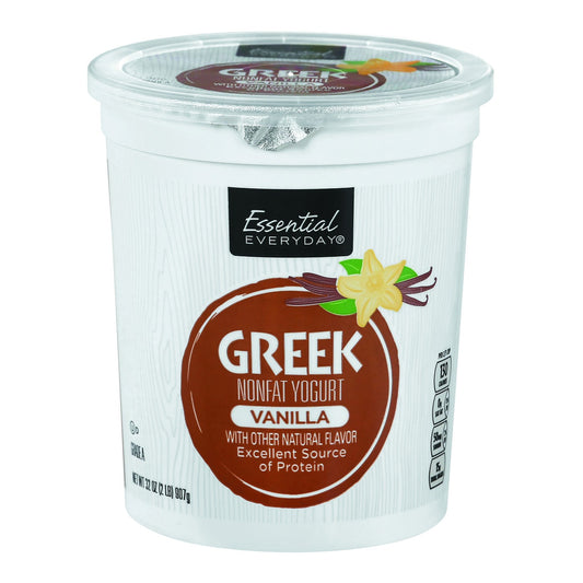 Essential Everyday Yogurt, Greek, Nonfat, Vanilla