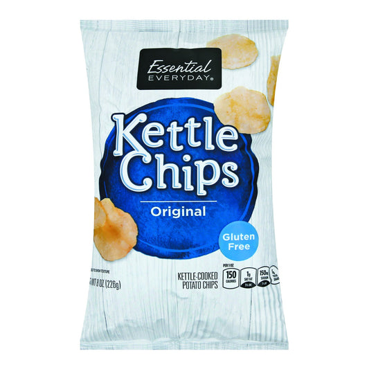 Essential Everyday Kettle Chips, Gluten Free, Original