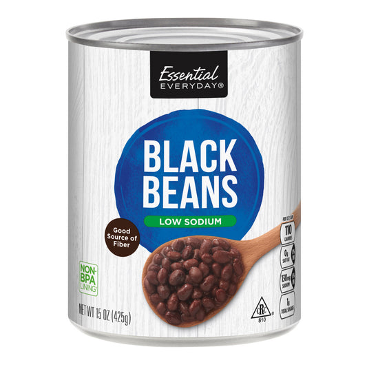 Essential Everyday Black Beans, Low Sodium