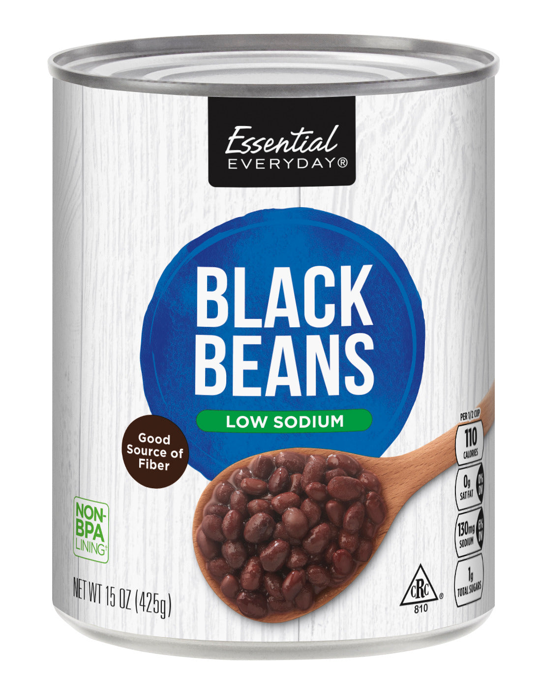 Essential Everyday Black Beans, Low Sodium
