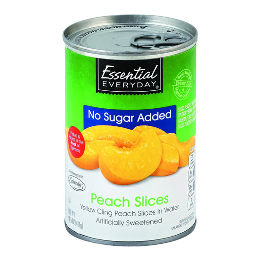 Essential Everyday Peach Slices, in Water, No Sugar Added