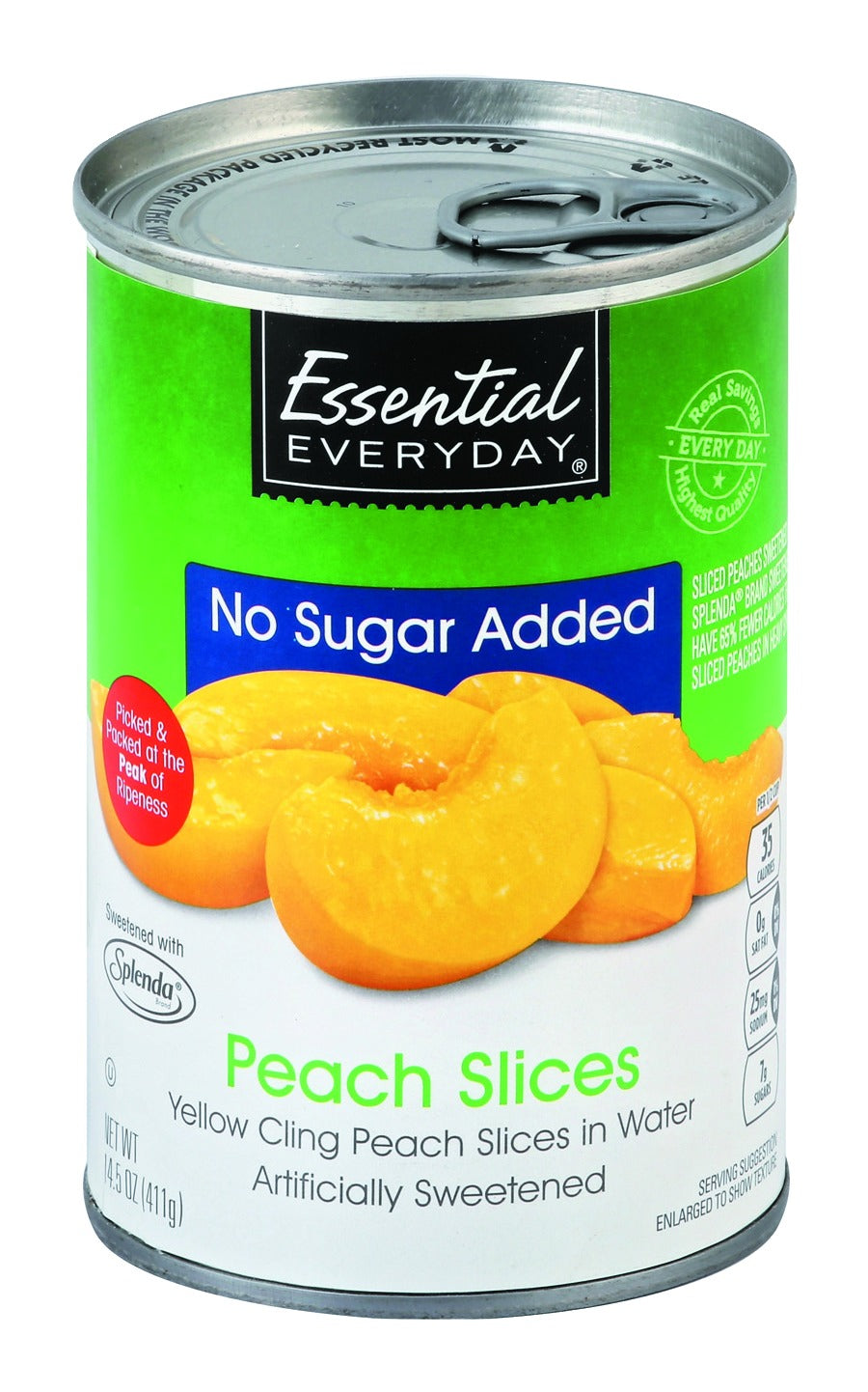 Essential Everyday Peach Slices, in Water, No Sugar Added