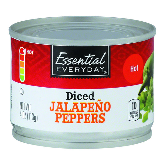 Essential Everyday Jalapeno Peppers, Hot, Diced
