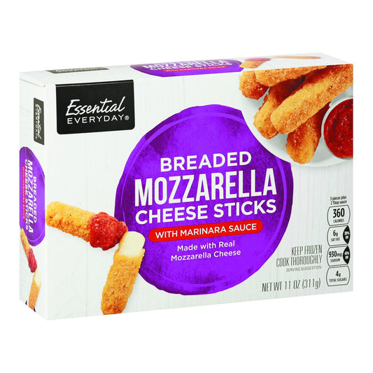 Essential Everyday Cheese Sticks, Mozzarella, Breaded