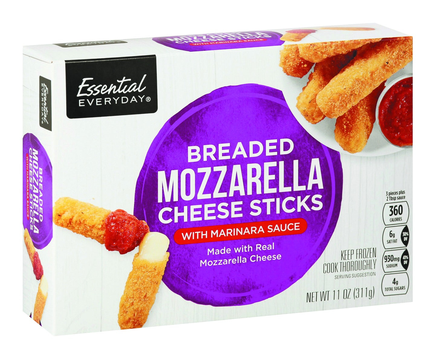 Essential Everyday Cheese Sticks, Mozzarella, Breaded