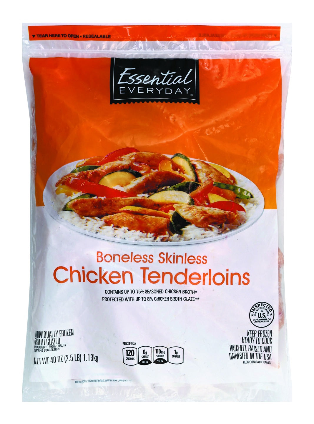 Essential Everyday Chicken, Tenderloins, Boneless, Skinless