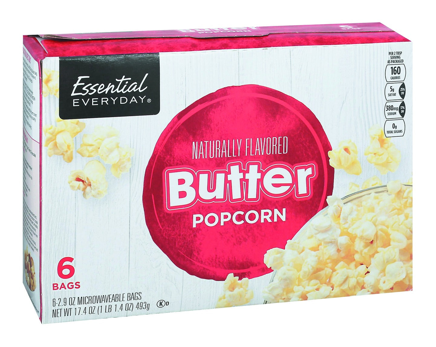 Essential Everyday Naturally Flavored Butter Popcorn