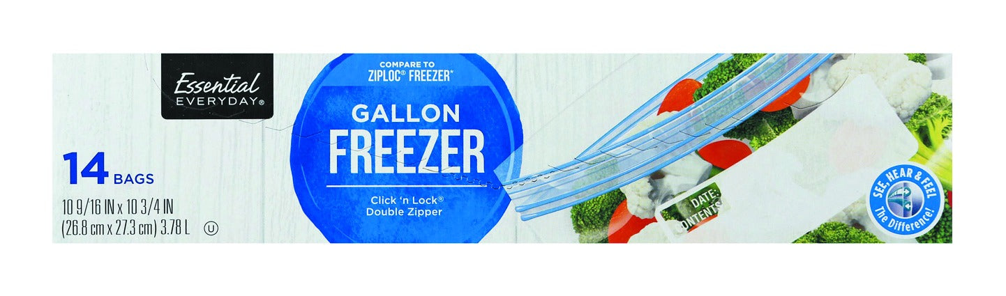 Essential Everyday Gallon Freezer Bag - 14 Bags