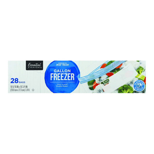 Essential Everyday Gallon Freezer Bag - 28 Bags